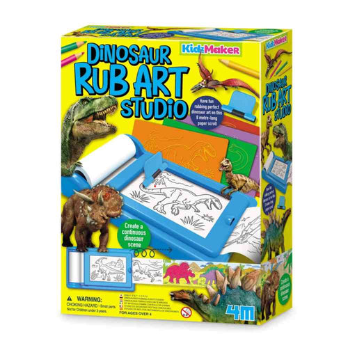 4M Kidzmaker- Dinosaur Rub Art Studio Rockabeez Gifts and Toys