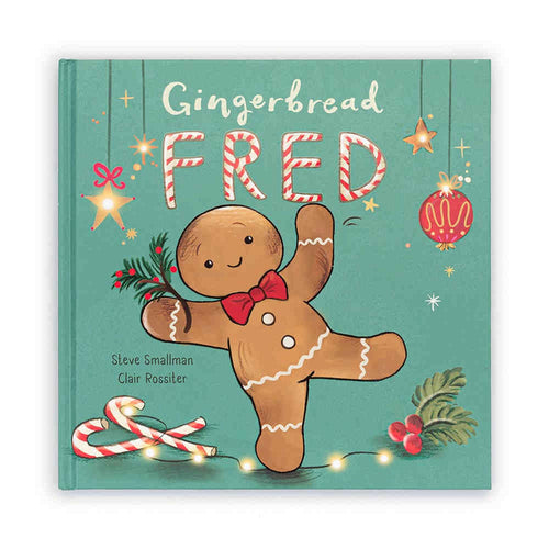 Jellycat Gingerbread Fred Board Book Rockabeez Gifts and Toys