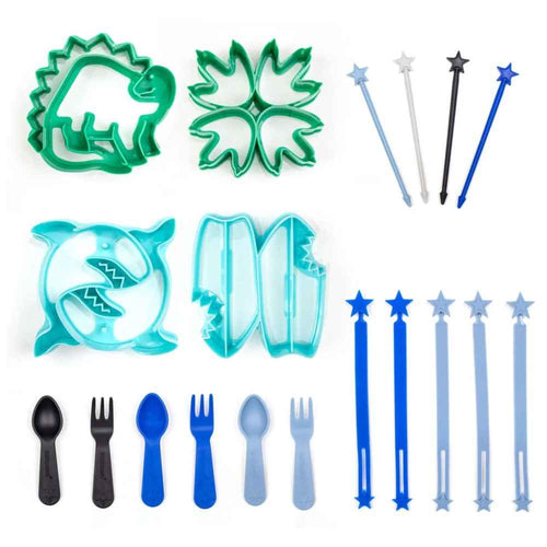 Lunch Punch Dino and Shark Cutter Bento Fun Set Rockabeez Gifts and Toys