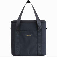 
              Black cooler bag with 'Montii' branding on a white background
            
