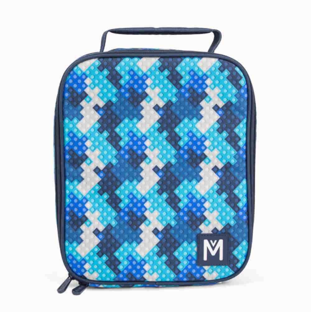 MontiiCo Large Insulated Lunch Bag- Block Land