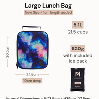 MontiiCo Large Insulated Lunch Bag- Starlight
