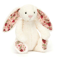 
              Jellycat Bashful Cream Blossom 'Berry' Bunny Little Rockabeez Gifts and Toys
            