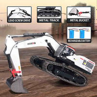 
              Huina 1594 Heavy Duty excavator RC & x2 battery Rockabeez Gifts and Toys
            