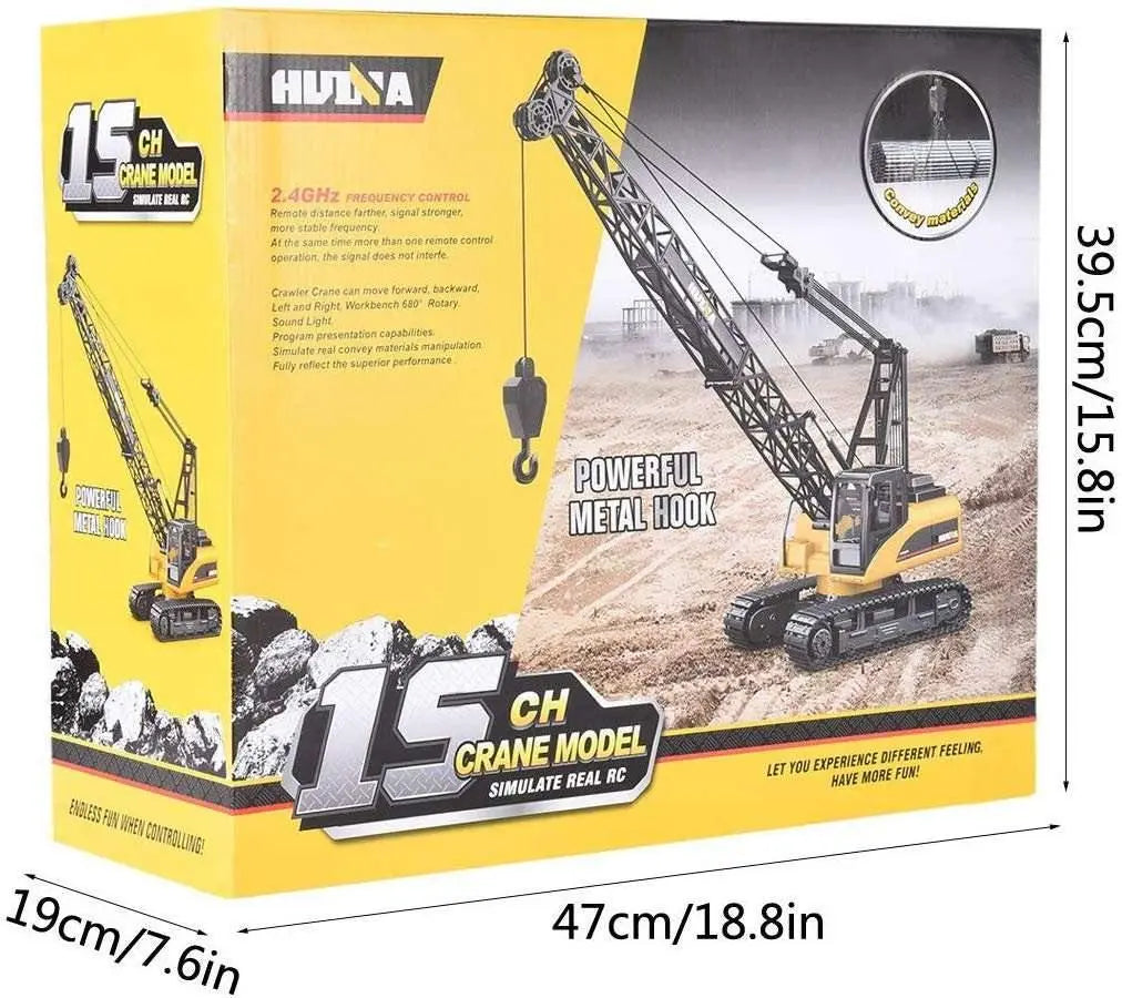 Huina Crawler Crane 1572 Remote Control x2 batteries Rockabeez