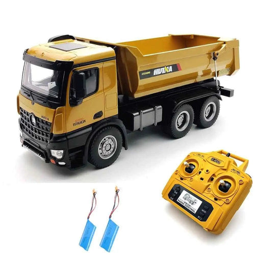 Huina Heavy Duty metal Dump truck 1582 RC & x2 battery Rockabeez Gifts and Toys