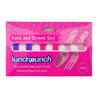 Rockabeez Gifts & Toys Lunch Punch- Fork and Spoon Set (3 per pack) Lunch Punch