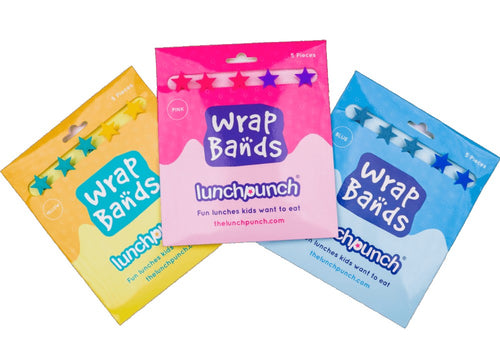 Rockabeez Gifts & Toys Lunch Punch Silicone Wrap Bands- 5pk Lunch Punch