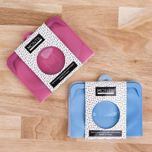 MontiiCo Reusable Pack & Snack Bags- 2pk Rockabeez Gifts and Toys