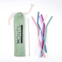 
              Rockabeez Gifts & Toys MontiiCo Silicone Straw Set- Mellow MontiiCo
            