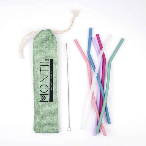 MontiiCo Silicone Straw Set- Fruity Pop Rockabeez Gifts and Toys