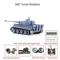 
              Remote control Henglong Tank German Tiger Pro metal Rockabeez Gifts and Toys
            