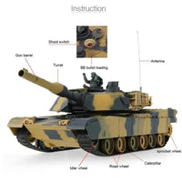 
              Remote control Tank HengLong M1m2 Abrams Rockabeez Gifts and Toys
            