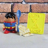 Superman Hero Egg Cup Kit DC Rockabeez Gifts and Toys
